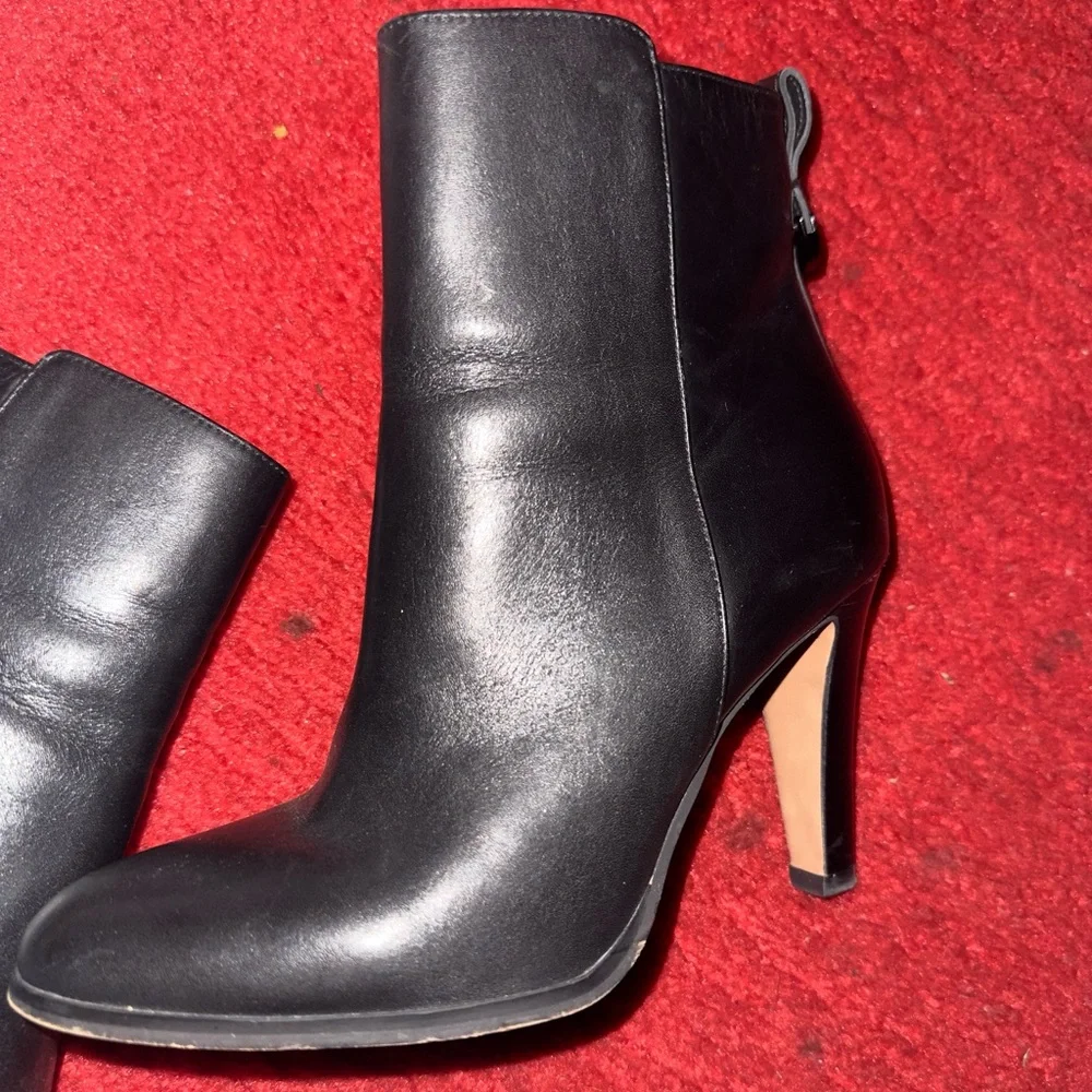 Coach Black Leather Ankle Booties - Picture 1 of 4